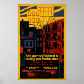 Help uw Poster van WPA van de Buurgroep 1936 (Voorkant)