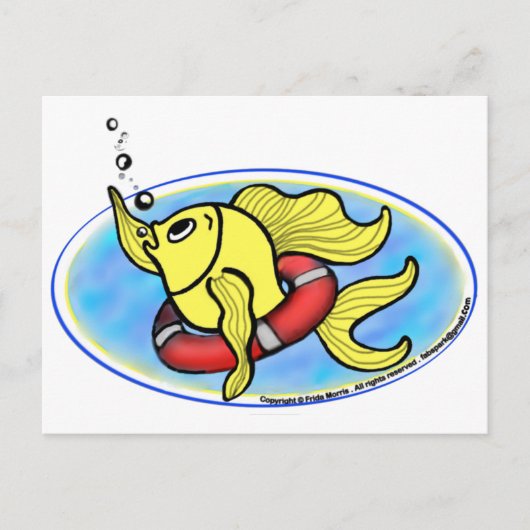 Help vis briefkaart (Voorkant)