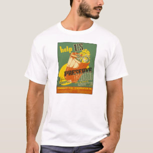 Help voedsel  WW1-Poster te behouden T-shirt