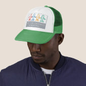 Help voor orphans Green/White Trucker Hat Trucker Pet (In situ)