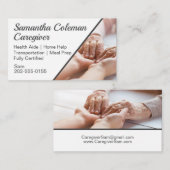 Help-zorgverlener voor toonder visitekaartje