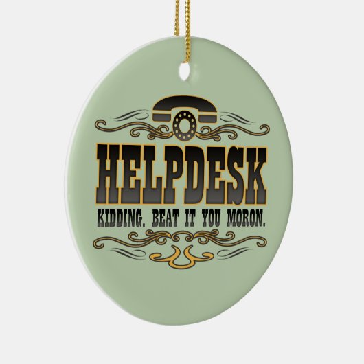 Helpdesk Keramisch Ornament (Rechts)