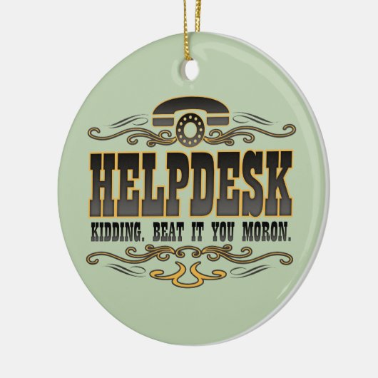 Helpdesk Keramisch Ornament (Links)