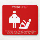 Helpdesk mousemat muismat (Voorkant)