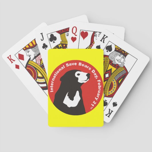 helpen beren in de zon te redden speelkaarten (Achterkant)