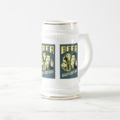 Helpen blanke mannen dansen sinds 1842 bierpul (Voorkant rechts)