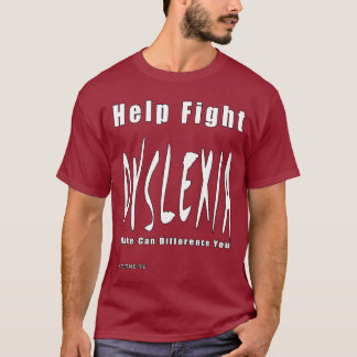 Helpen Dyslexie bestrijden T-shirt