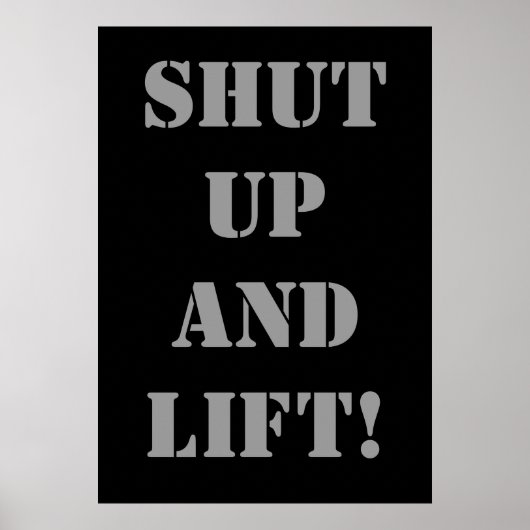 HELPEN EN OPHEFEN! Poster voor gewichtstoename (Voorkant)