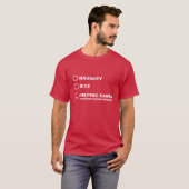 Helpen kerstman stoute meisjes grappige kerst shir t-shirt (Voorkant volledig)