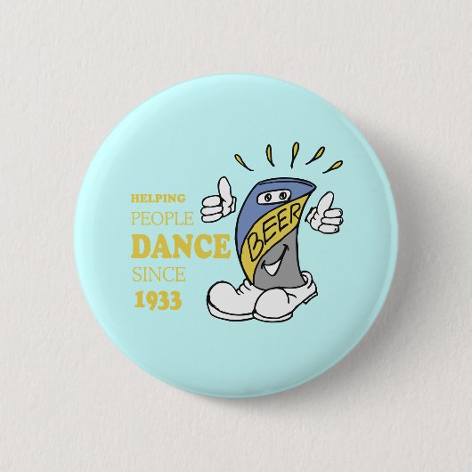 HELPEN MENSEN DANCE RONDE BUTTON 5,7 CM (Voorkant)