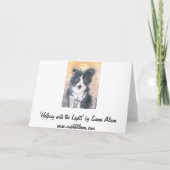 Helpen met de Lichten, Honden, Kerst Kaart (Achterkant)