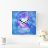 Helpen verlichte hand vierkante klok (Huis)