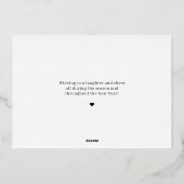 Helpend kerstkaartje voor Folie van gezelschapsdie Feestdagenkaart (Achterkant)