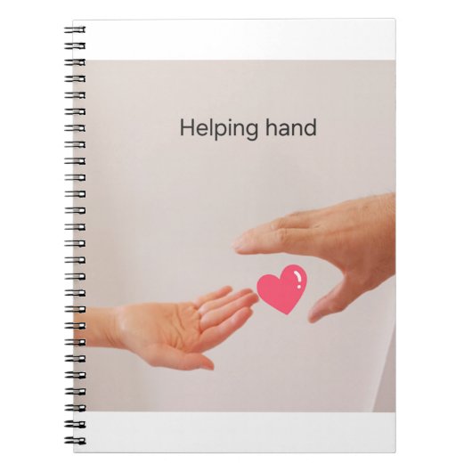 Helpende hand notitieboek (Voorkant)