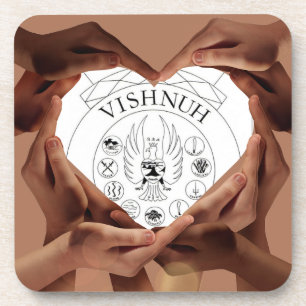 helpende handen van het Vishnuh-Genootschap Bier Onderzetter