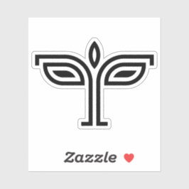 Helpende Leven Letter T Monogram Sticker