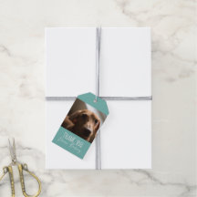 Helper Bedankt Cadeau met Dog Photo Labels