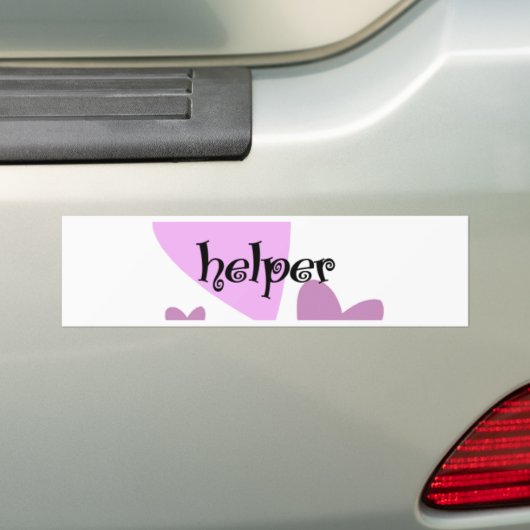 Helper Bumpersticker (Op auto)