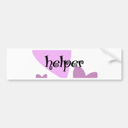 Helper Bumpersticker (Voorkant)