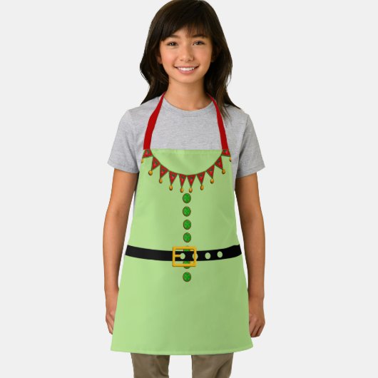 Helper Elf Costume van Santa Schort (Insitu)