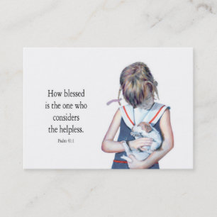 Helper en zegen visitekaartje