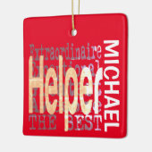 Helper Extraordinaire CUSTOM Keramisch Ornament (Links)