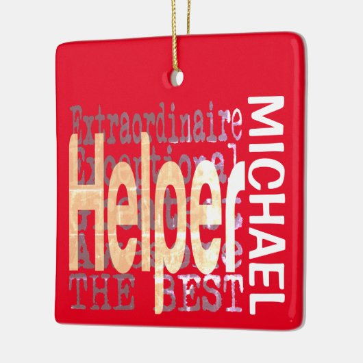 Helper Extraordinaire CUSTOM Keramisch Ornament (Links)