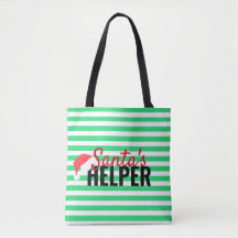 Helper Green Monogram Tas voor kerstbedekking kers