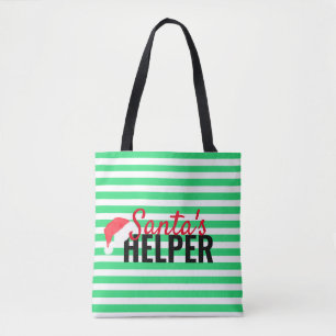Helper Green Monogram Tas voor kerstbedekking kers