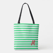 Helper Green Monogram Tas voor kerstbedekking kers (Achterkant)
