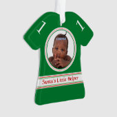 Helper Green Photo Template Kinderen voor kerstman Ornament (voorkant)