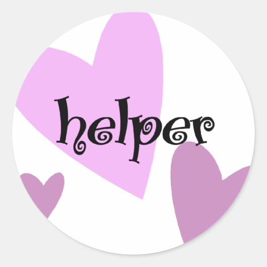 Helper Ronde Sticker (Voorkant)