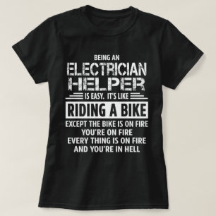 Helper voor elektricien t-shirt