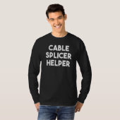 Helper voor kabelsplicer t-shirt (Voorkant volledig)