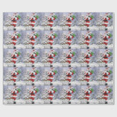 Helpers van de Kerstman Cadeaupapier (Vlak)