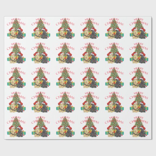 Helpers van de Kerstman Cadeaupapier (Vlak)