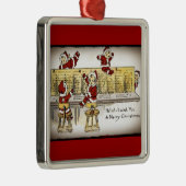 Helpers van de kerstman op een schakelbord metalen ornament (Rechts)