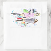 Helpers van de Kerstman Rechthoekige Sticker (Tas)