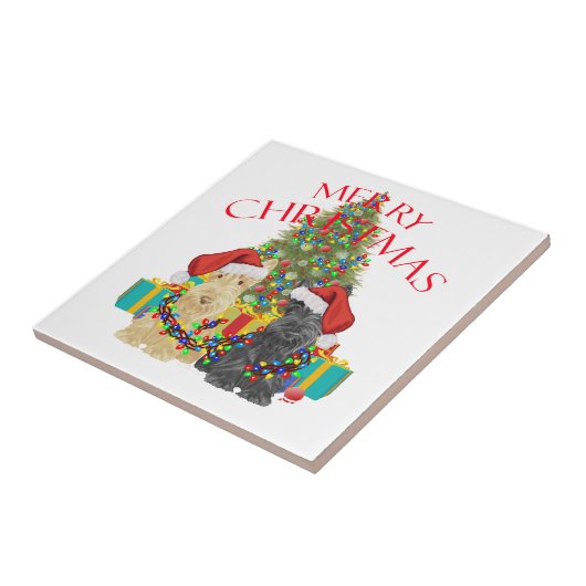 Helpers van de Kerstman Tegeltje (Zijkant)