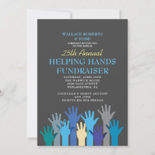 HELPING HANDS FUNDRAISER Veiling Corporate GALA Kaart