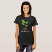 Helping Little Minds Grow Wildflowers   Teacher Te T-shirt (Voorkant volledig)