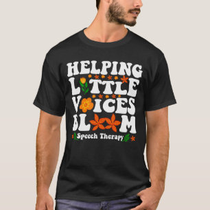 Helping Little Voices Bloom Logopedie T-shirt