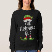 Helpless Elf Group Kerstmis Pajama Partij Trui (Voorkant)
