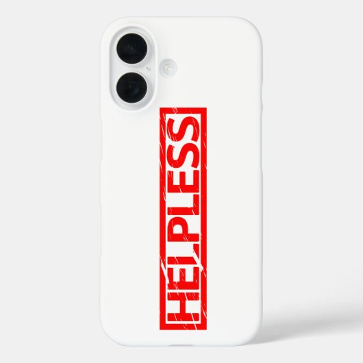Helpless Stamp Case-Mate iPhone Case (Achterkant)