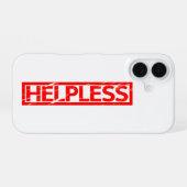 Helpless Stamp iPhone 16 Hoesje (Achterkant horizontaal)
