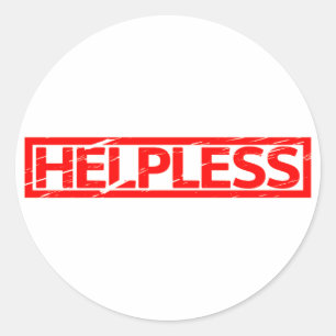 Helpless Stamp Ronde Sticker