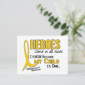 Helpt alle grootten 1 KINDERHOEDKANKER Briefkaart (Staand voorkant)