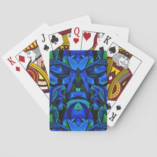 Helpt hand, liefde en eenheid_ pokerkaarten (Achterkant)