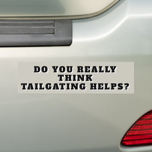 Helpt het trainen echt? bumpersticker (Op auto)