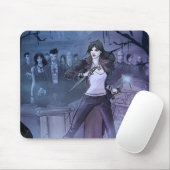 Helpt muispad voor begraafplaatsen muismat (Met muis)